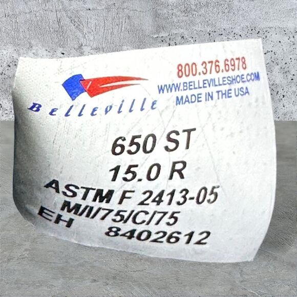 Belleville Combat Boots 650 Steel Toe Military Flight Green Gore-Tex Size 15R - Picture 7 of 16